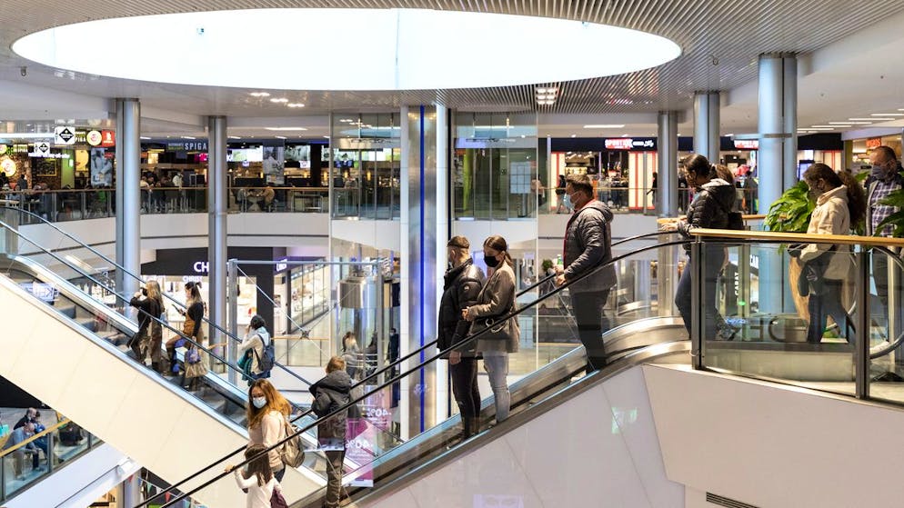 Beim Einkaufszentrum Glatt fiel der Umsatz um 14 Prozent auf 514 Millionen Franken.