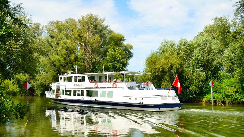 Schiff auf Alten Rhein