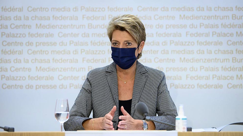 La consigliera federale Karin Keller-Sutter