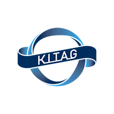 Blaues Firmenlogo von Kliag mit einem stilisierten Ring-Element.