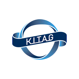 Blaues Firmenlogo von Kliag mit einem stilisierten Ring-Element.