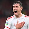 TOPSHOT - Denmark's defender Andreas Christensen celebrates after scoring his team's third goal during the UEFA EURO 2020 Group B football match between Russia and Denmark at Parken Stadium in Copenhagen on June 21, 2021. (Photo by STUART FRANKLIN / POOL / AFP) (Photo by STUART FRANKLIN/POOL/AFP via Getty Images)