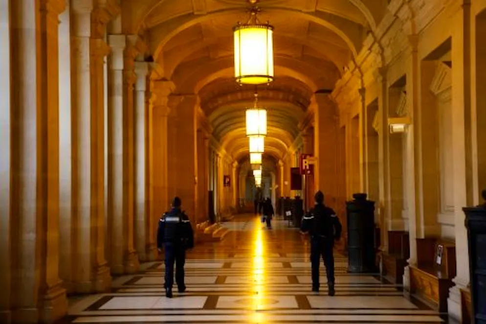 Coulois du Palais de justice de Paris, sur l'île de la Cité, en janvier 2021 (photo prétexte, archives).