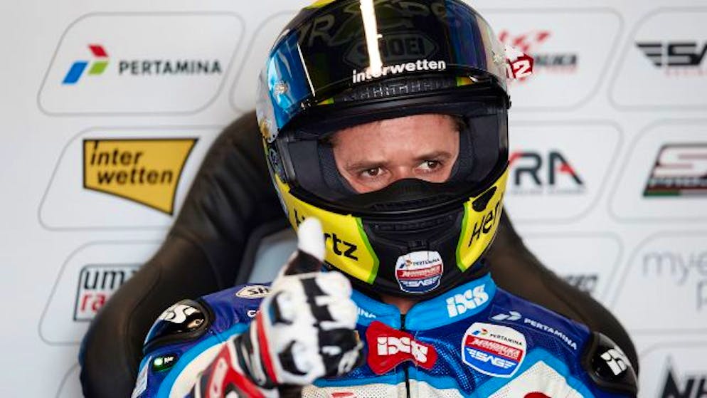 Schwierige Rückkehr in den Wettkampf ansprechend gemeistert: Tom Lüthi auf dem Circuit bei Barcelona