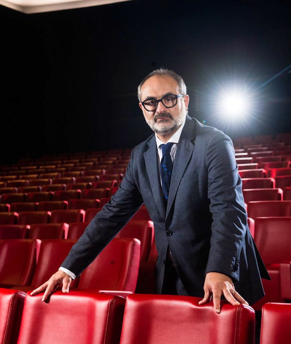 Giona A. Nazzaro, the new director of the Locarno Film Festival, is pictured in Locarno, Switzerland, Wednesday, November 4, 2020. (KEYSTONE/Ti-Press/Alessandro Crinari)
