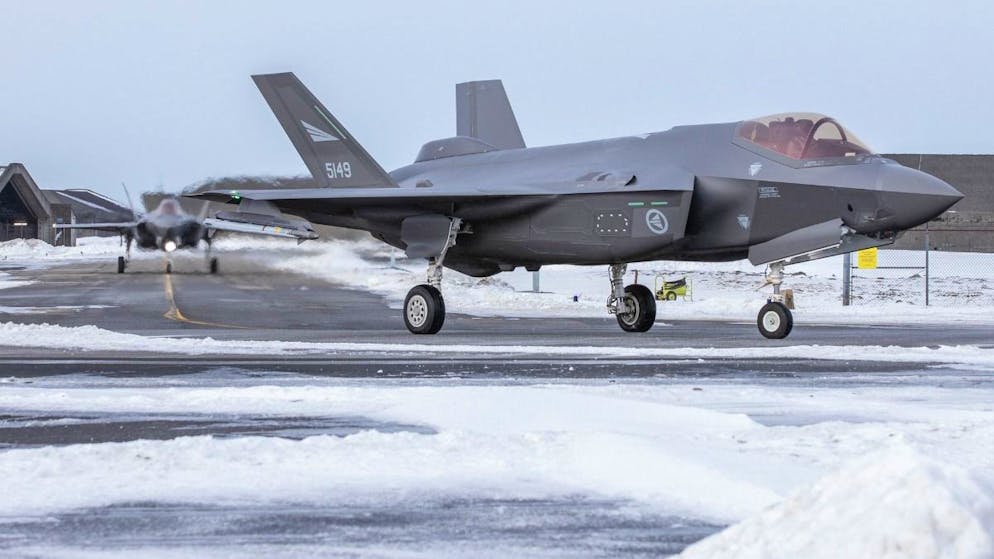 Norwegische F-35 im März 2020 bei einem Nato-Manöver aus Island.