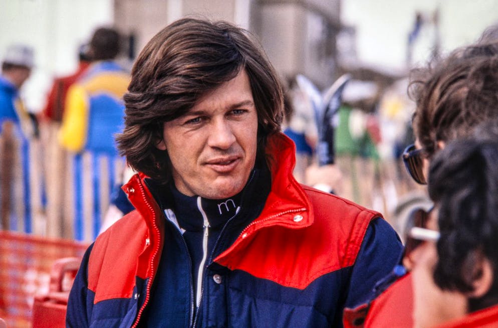 Il giovane Bernhard Russi negli anni '70