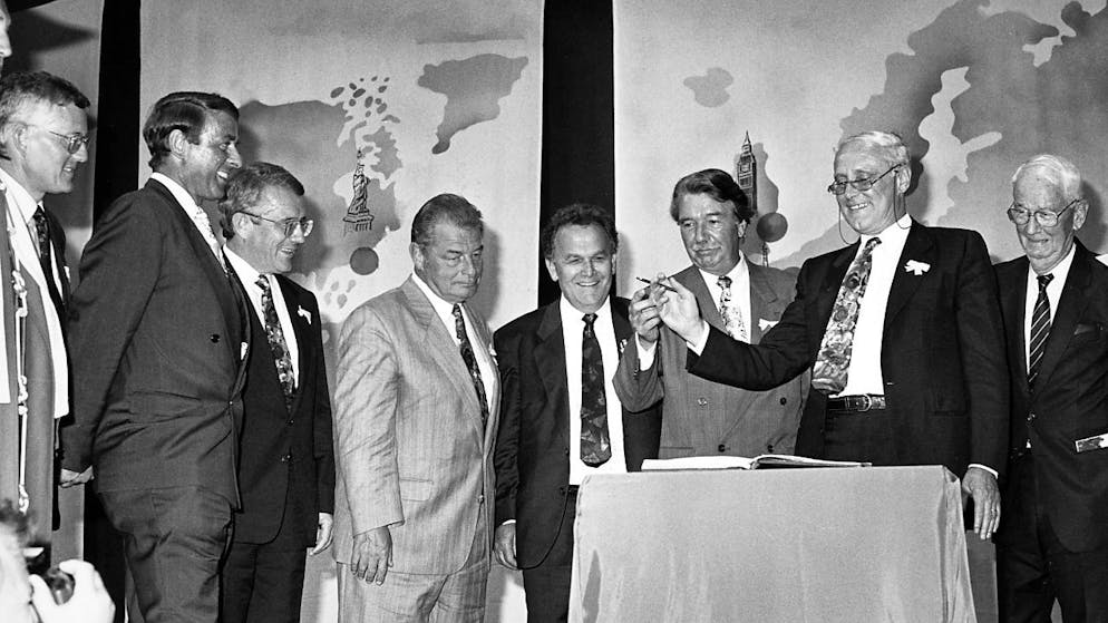 En 1991, le Conseil fédéral fêtait les 700 ans de la Confédération (archives).