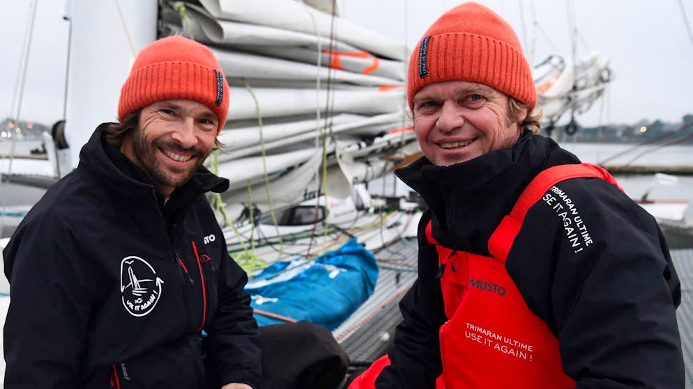 Romain Pilliard (à gauche) et Alex Pella veulent réaliser un tour du monde à l’envers.