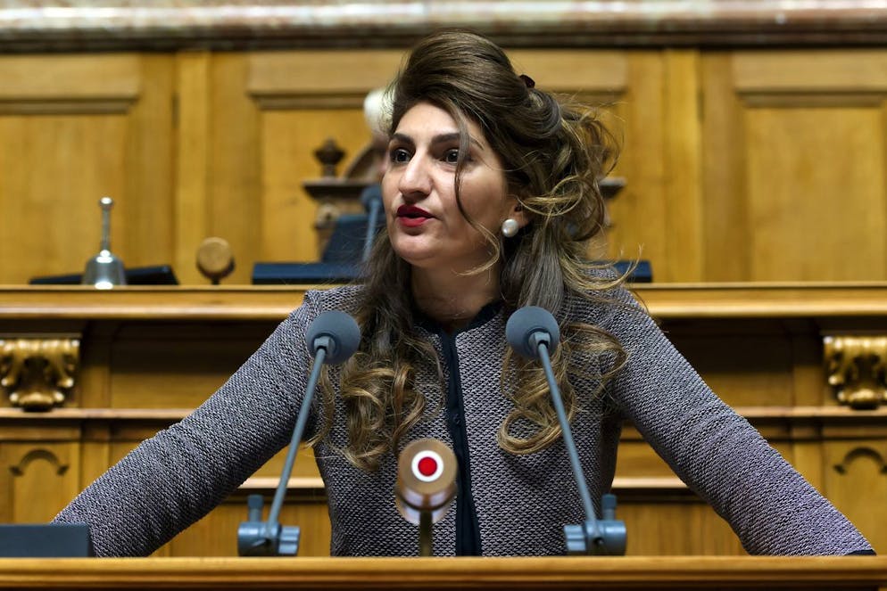 Sibel Arslan, GP-BS, spricht waehrend der Fruehlingsession der Eidgenoessischen Raete, am Donnerstag, 5. Maerz 2020 im Nationalrat in Bern. (KEYSTONE/Anthony Anex)