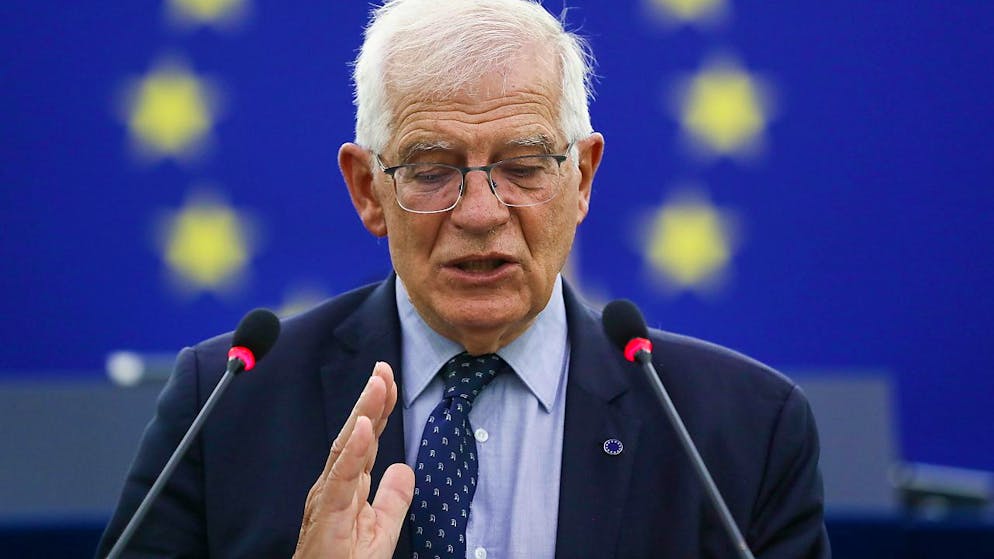 Le chef de la diplomatie européenne Josep Borrell est arrivé mardi soir en Ukraine pour afficher le soutien de l'UE face à Moscou (archives),