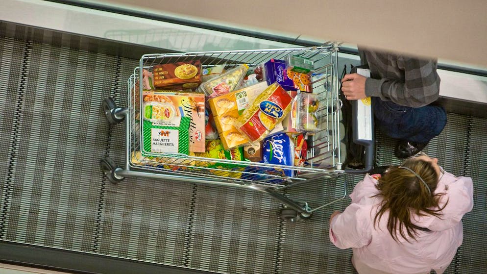 Le caddie est moins utilisé par le passé en Europe avec le changement des habitudes de consommation (photo symbolique).