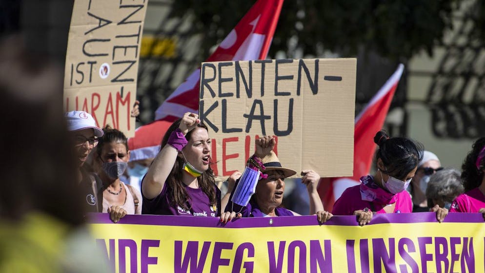 L'alliance "Pas touche à nos rentes" a déjà manifesté le 18 septembre contre la réforme AVS21 (archives).