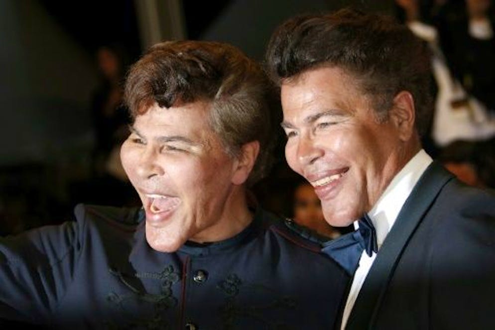 Grichka et Igor Bogdanoff, le 24 mai 2013, à Cannes