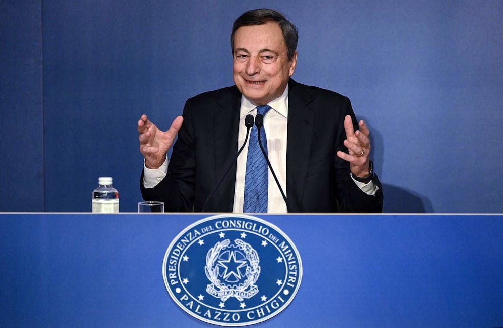 Mario Draghi in un'immagine d'archivio.