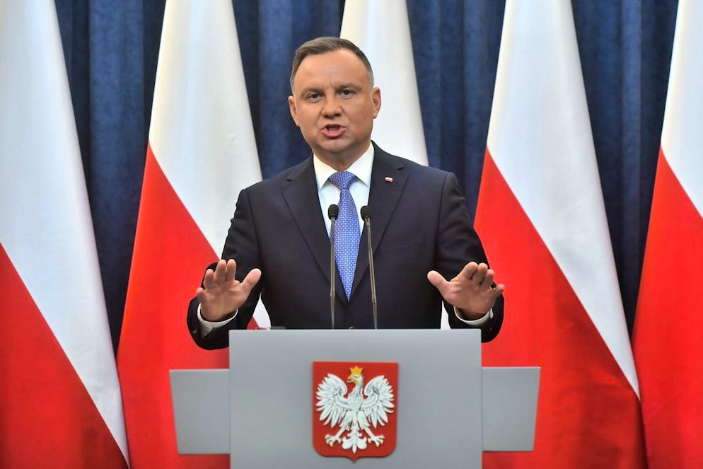 «Suite à des cas de contamination au bureau présidentiel et dans son entourage, le président Andrzej Duda a subi un test au Covid-19 qui s'est avéré positif», a indiqué sur Twitter son chef de cabinet Pawel Szrot. (archives)
