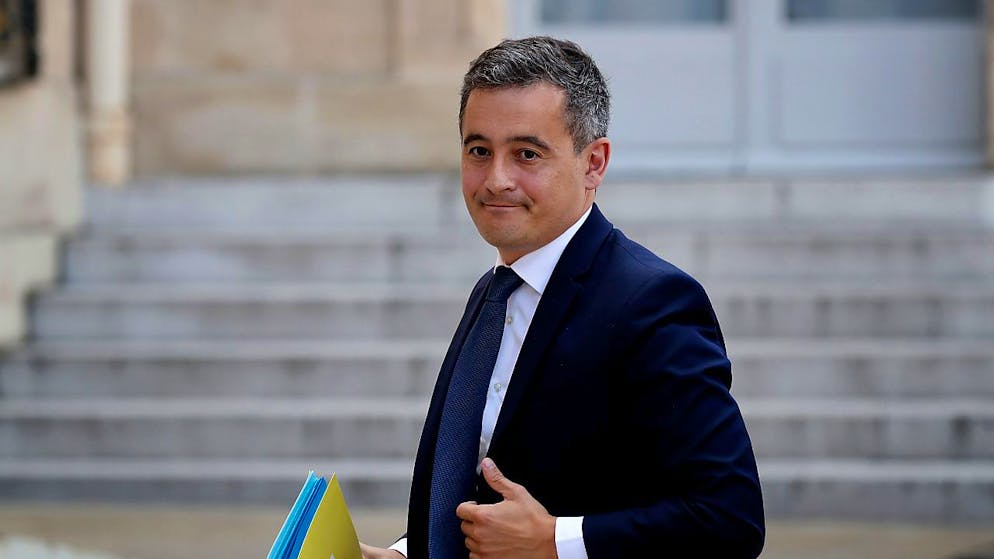 Sur Twitter, le ministre de l'Intérieur Gérald Darmanin a accusé le groupuscule d'appeler "à la haine et à la violence" (archives).