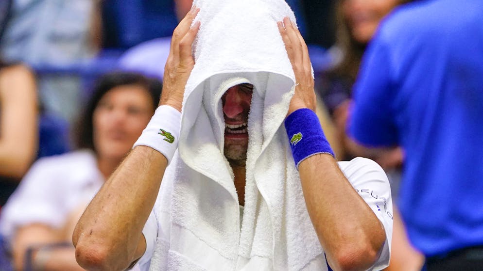 Novak Djokovic, ici en larmes lors de la finale du dernier US Open, avait gagné en sympathie lors du Grand Chelem new-yorkais.