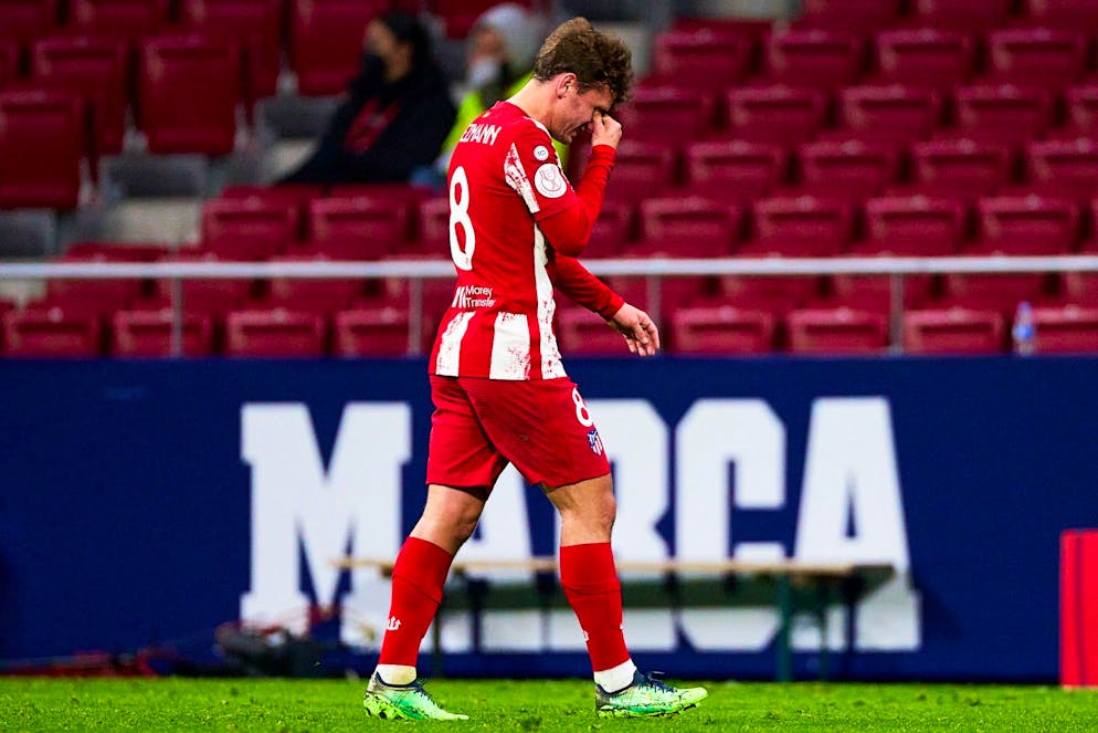 Antoine Griezmann a quitté le terrain en pleurs jeudi.