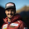 Loic Meillard of Switzerland poses for a portrait prior the FIS Alpine Ski World Cup season in Soelden, Austria, on Friday, October 22, 2021. The Alpine Skiing World Cup season 2021/22 will be opened this weekend in Soelden, the traditional start of the FIS Ski World Cup. (KEYSTONE/Gian Ehrenzeller)