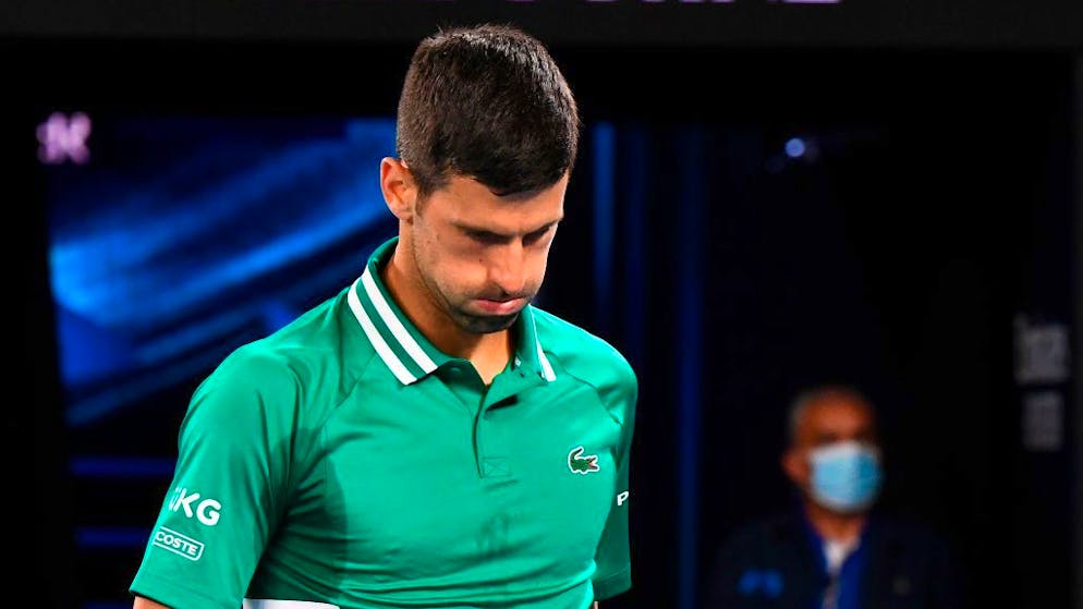 Novak Djokovic l'année dernière durant l'Open d'Australie