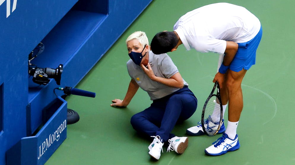 A l'US Open 2020, Novak Djokovic avait été disqualifié après avoir touché une juge de ligne avec une balle.