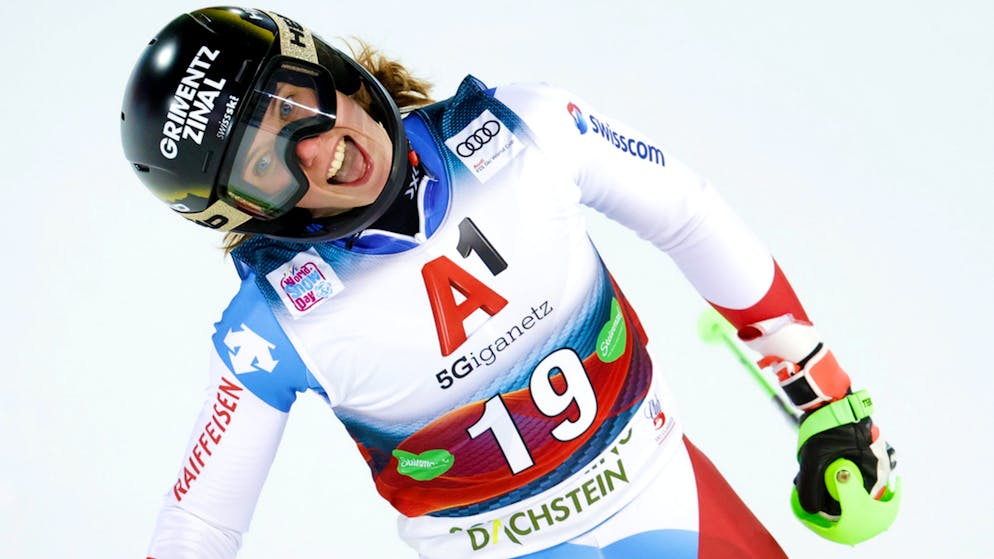 Camille Rast a sauvé l'honneur suisse lors du slalom de Schladming.
