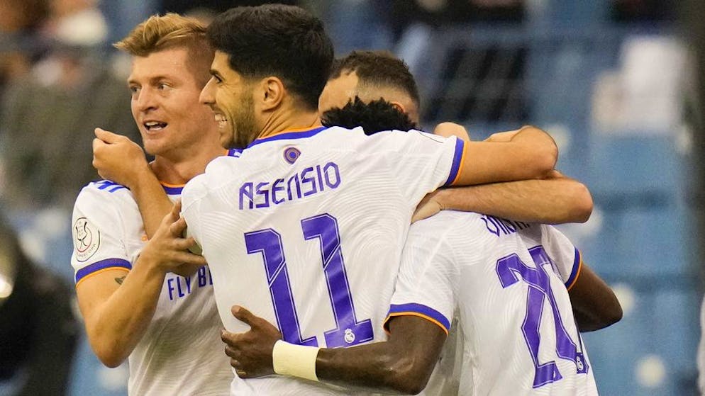 Les joueurs du Real Madrid disputeront la finale de la Supercoupe d’Espagne.
