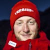 Justin Murisier of Switzerland poses for photographer during a press conference at the Alpine Skiing FIS Ski World Cup in Wengen, Switzerland, Tuesday, January 11, 2022. (KEYSTONE/Jean-Christophe Bott)