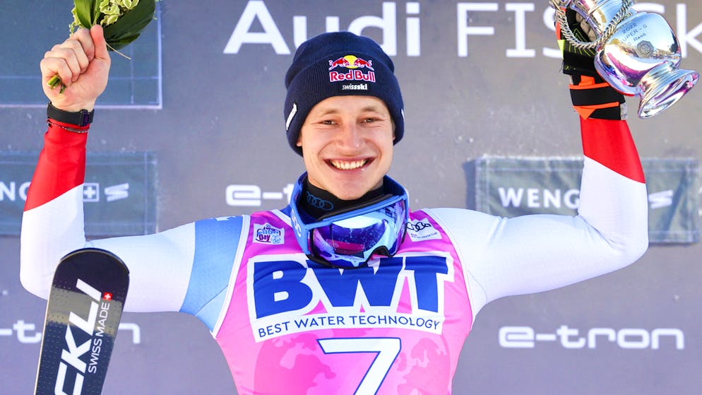 Marco Odermatt a fait forte impression lors du Super-G jeudi à Wengen.