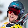 Aleksander Aamodt Kilde of Norway reacts in the finish area during the men's downhill race at the Alpine Skiing FIS Ski World Cup in Wengen, Switzerland, Friday, January 14, 2022. (KEYSTONE/Peter Schneider)