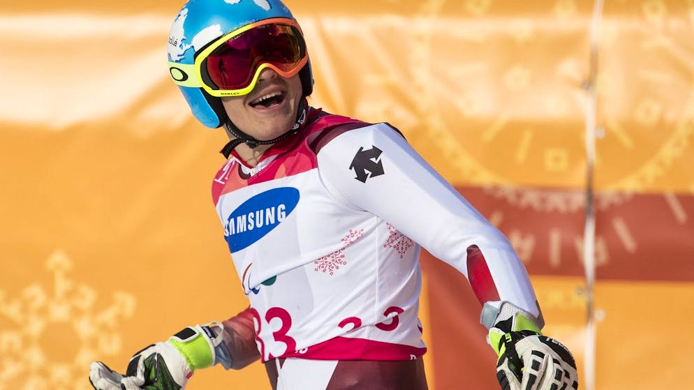 Théo Gmür a remporté la médaille de bronze du Super-G