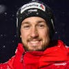 Luca Aerni, posiert an einem Point de Presse von Swiss-ski, am Freitag, 7. Januar 2022 in Adelboden. In den naechsten zwei Tagen finden hier die Internationalen Weltcuprennen statt. (KEYSTONE/Anthony Anex)