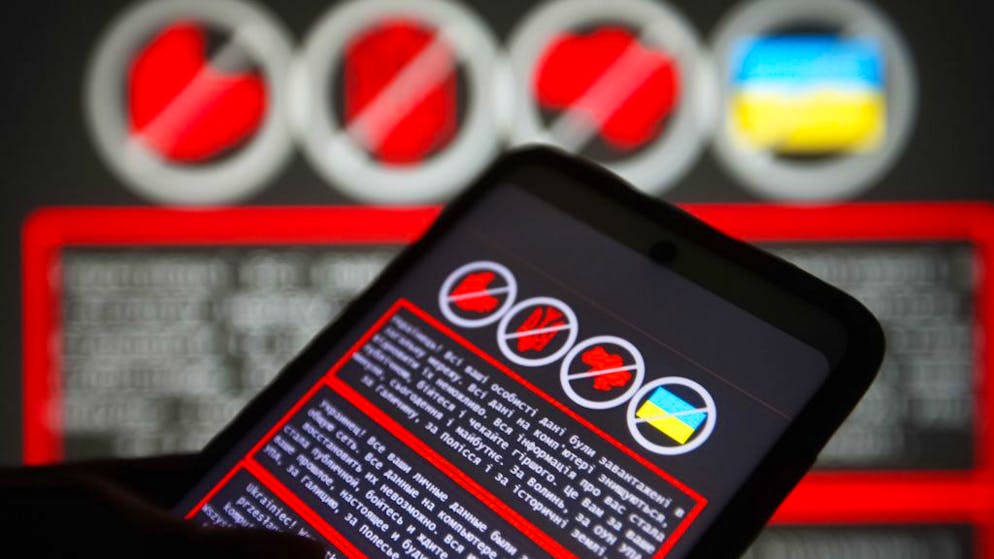 Eine Reihe von Cyberangriffe richtete sich letzte Woche gegen die Ukraine.