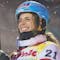 epa07270023 Patrizia Kummer of Switzerland smiles on in the finish area after the women's finals for the Snowboard World Cup in Bad Gastein, Austria, 08 January 2019. EPA/ANDREAS SCHAAD