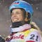 epa07270023 Patrizia Kummer of Switzerland smiles on in the finish area after the women's finals for the Snowboard World Cup in Bad Gastein, Austria, 08 January 2019. EPA/ANDREAS SCHAAD