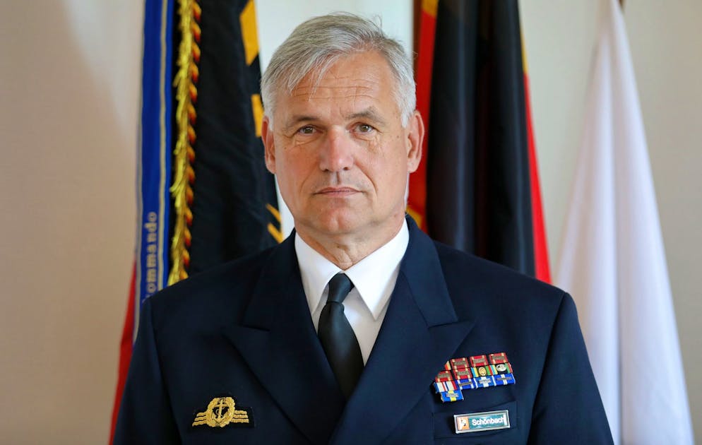 Vice Admiral K-Achim Schாக்nbock is an inspector of the German navy under naval command.