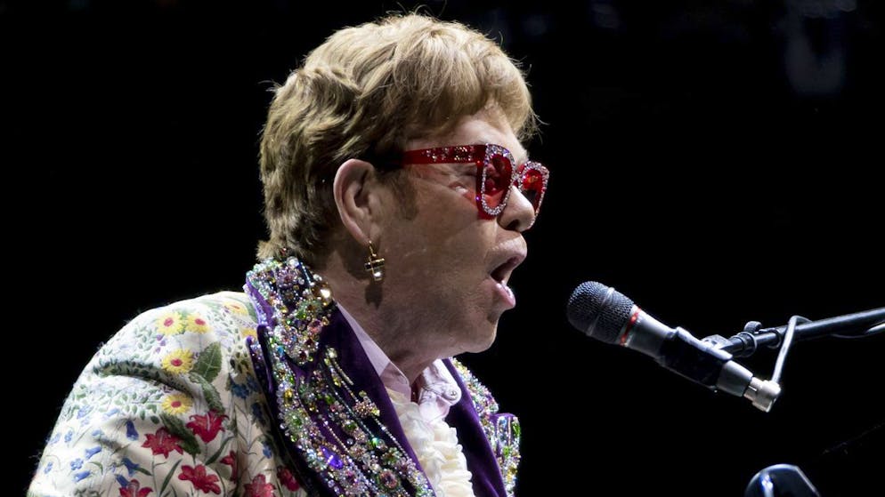 Elton John performs during the