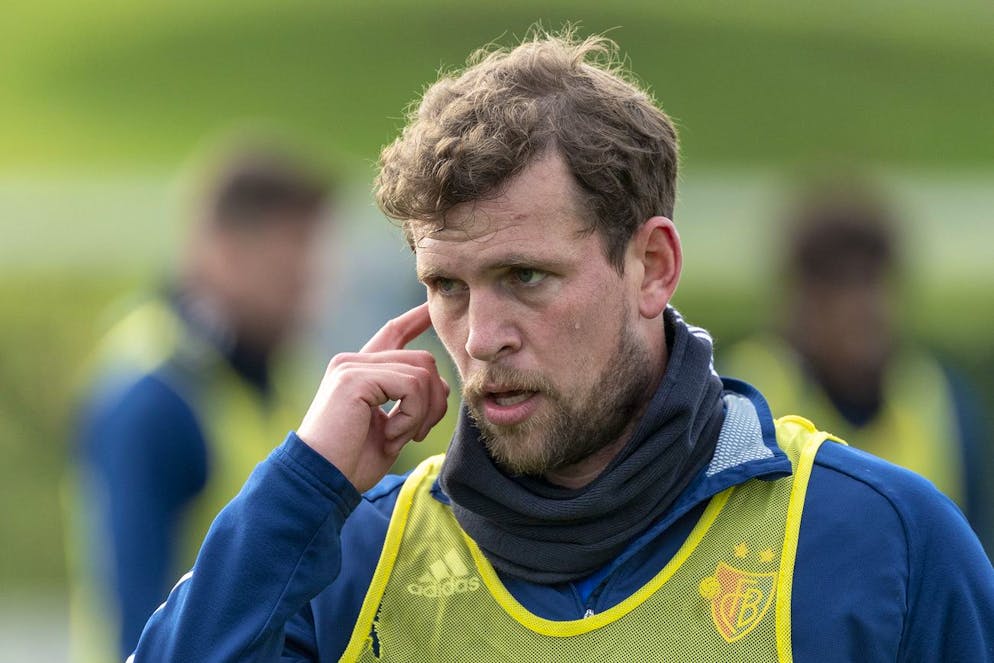 Fabian Frei beim Training des FC Basel in Basel, am Donnerstag, 6. Januar 2022. (KEYSTONE/Georgios Kefalas)