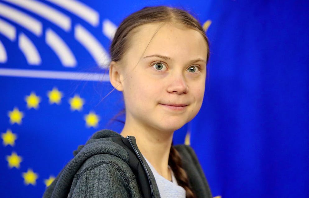 Swedish climate activist Greta Thunberg arrives for a meeting of the Environment Council at the European Parliament in Brussels, Wednesday, March 4, 2020. Climate activists and Green members of the European Parliament are urging the European Union to be more ambitious as the bloc gets ready to unveil plans for a climate law to cut greenhouse gas emissions to zero by mid-century. (AP Photo/Olivier Matthys)
