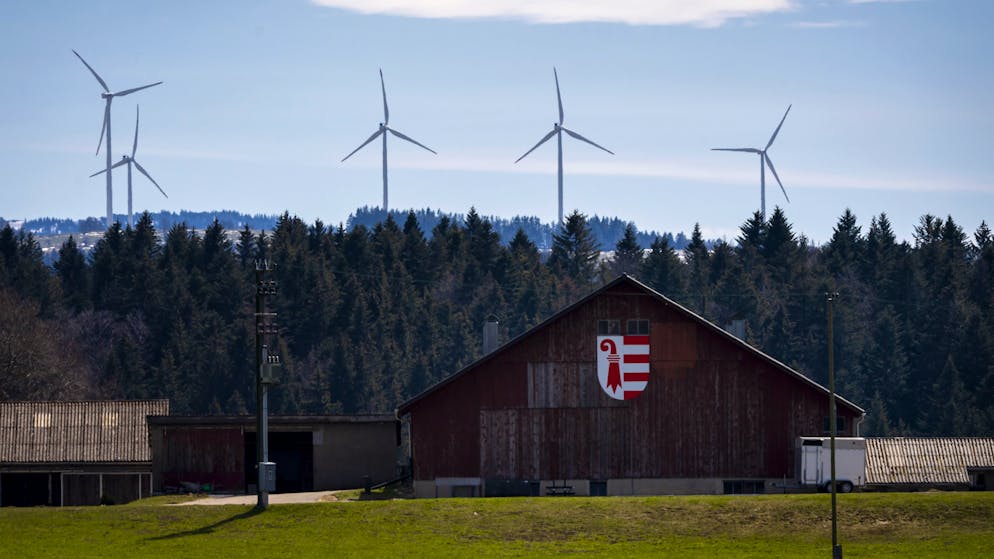 Windanlage bei Saignelegier JU: Die Technologie kommt kaum vom Fleck.
