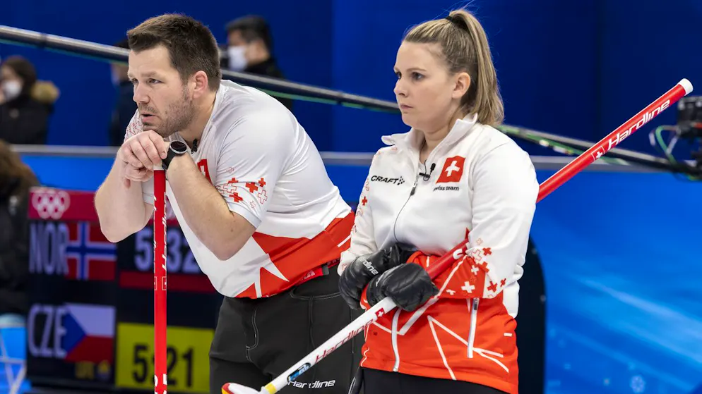 Martin Rios und Jenny Perret kommen in Peking bislang nicht auf Touren.
