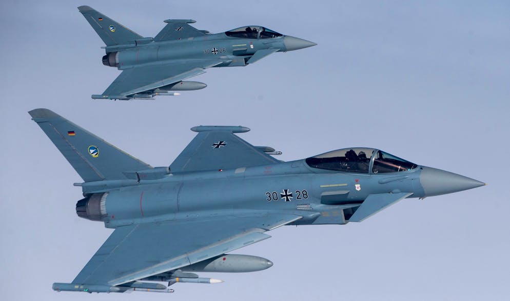 Eurofighter Typhoon der deutschen Luftwaffe könnten bald in Rumänien stationiert werden.