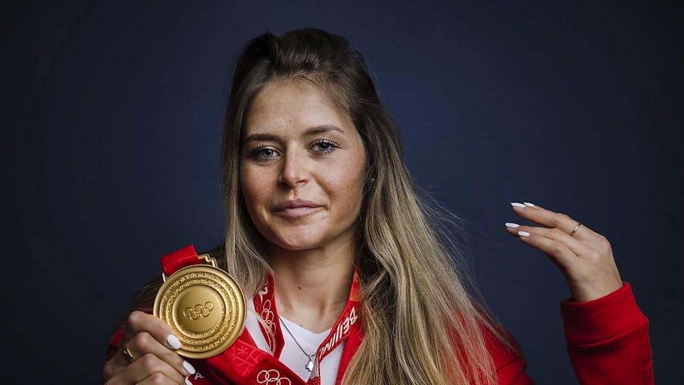 Erfolgreichste Schweizer Winterspiele – Platz 8 im Medaillenspiegel - Gallery. Corinne Suter, die Olympiasiegerin in der Abfahrt
