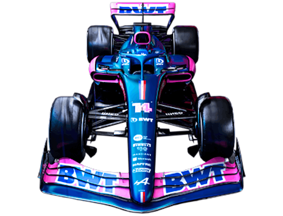 Formule 1 : Alpine dévoile une monoplace bleue et rose