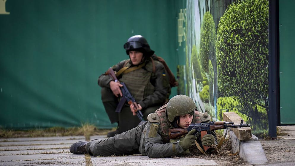 Des troupes ukrainiennes ont pris position dans la capitale Kiev.