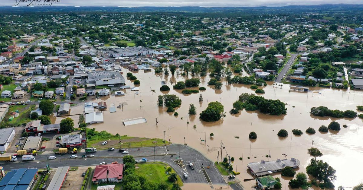 Severe flooding in Brisbane.