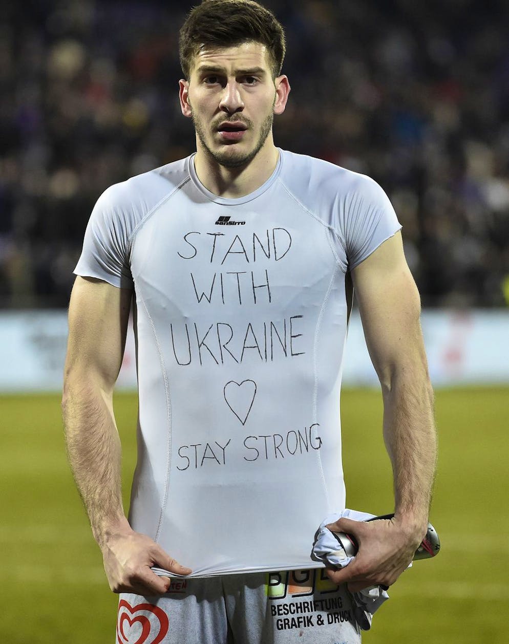 ABD0189_20220227 - VIENNA - AUSTRIA: Luka Lochoshvili (WAC) during the Soccer Admiral Bundesliga match between FK Austria Wien and RZ Pellets WAC on Sunday February 27, 2022 in Vienna.  - PHOTO: APA/HANS PUNZ