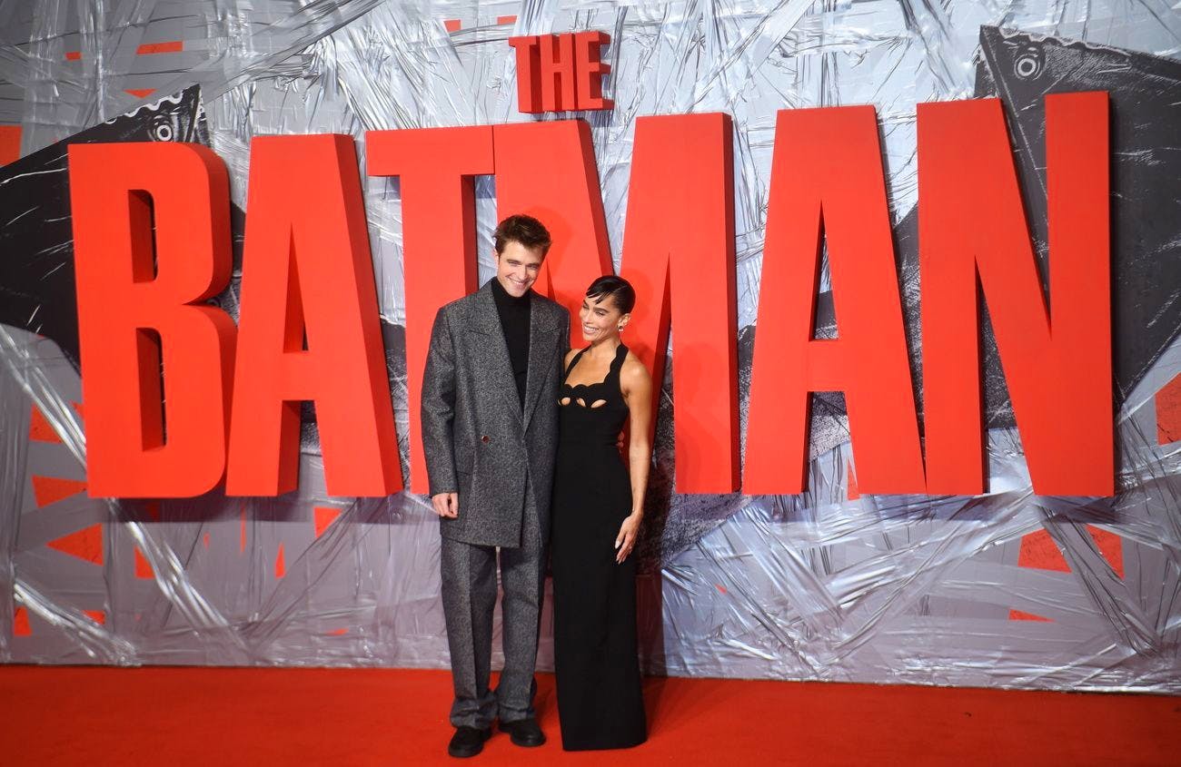 Robert Pattinson und Zoe Kravitz bei der Vorstellung von «The Batman» in London.