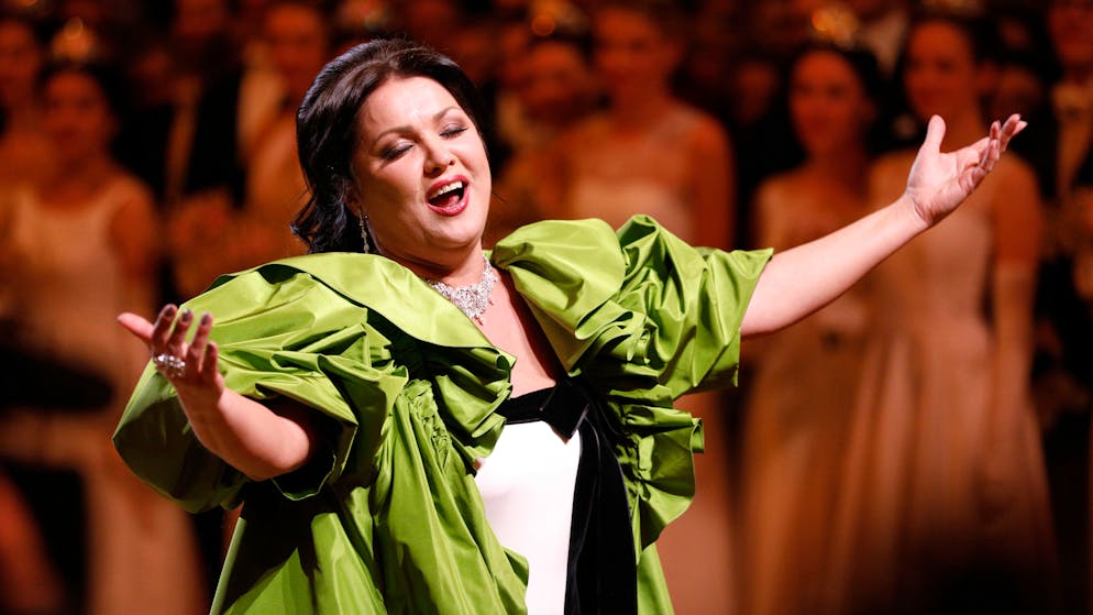 Anna Netrebko an der Eröffnungsfeier der Wiener Staatsoper im September 2020. 